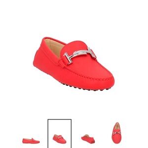 🍒🍒🍒Tod’s bright red driving moc